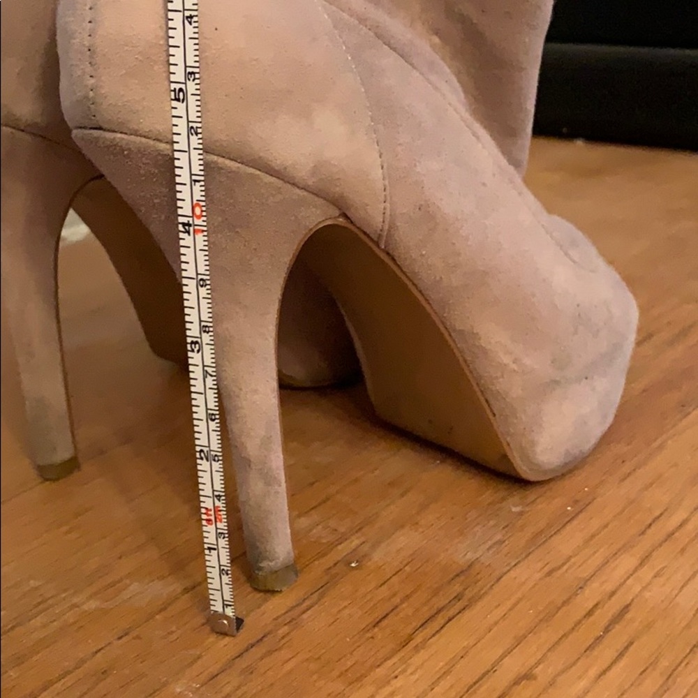 Steve Madden Open Toed Suede Booties - image 6